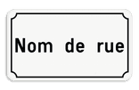 Plaque de rue personnalisable en aluminium – plusieurs dimensions