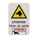 Panneau “Chien de garde – Accès interdit” – personnalisable – extérieur