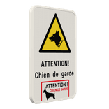 Panneau “Chien de garde – Accès interdit” – personnalisable – extérieur