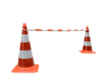 Uitschuifbare kegelstang voor verkeerskegels – wit/rood reflecterend