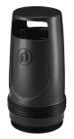 Kunststof afvalbak TS-MERLIN-90L rond, geel - 90 liter