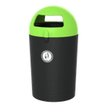 Poubelle extérieure ronde 100 L en MDPE – TS-Mono couvercle coloré