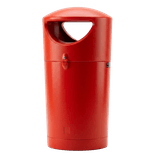 Buiten prullenbak TS Hood 100 liter - rond - 4 kleuren