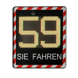 LED Smiley Geschwindigkeitsanzeige I-SAFE-TS1 - mit Datenerfassung