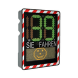LED Smiley Geschwindigkeitsanzeige I-SAFE-TS2 - mit Textdisplay und Datenerfassung