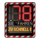 LED Smiley Geschwindigkeitsanzeige I-SAFE-TS2 - mit Textdisplay und Datenerfassung