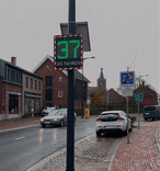 LED Smiley Geschwindigkeitsanzeige I-SAFE-TS1 - mit Datenerfassung