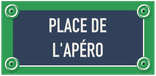 Plaque de rue Paris personnalisable 500 x 240 mm sans fronton