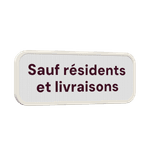 Panneau d'information 5:2 réfléchissant avec votre propre impression