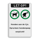 Verkeersbord hondenuitlaatplaats - reflecterend