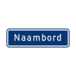 Straatnaambord 08 karakters 500x150 mm NEN 1772
