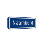 Straatnaambord 08 karakters 500x150 mm NEN 1772