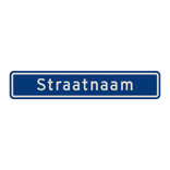 Straatnaambord 14 karakters 800x150 mm NEN 1772