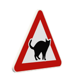 Panneau Attention Traversée de Chats - Signalisation Animaux