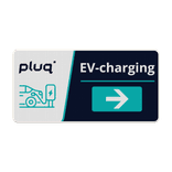 Verkeersbord - Pluq EV CHARGING - PIJL - PLUQ (NL)