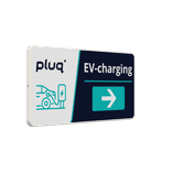 Verkeersbord - Pluq EV CHARGING - PIJL - PLUQ (NL)
