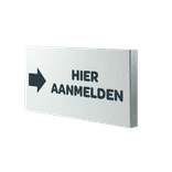 Haaks bord - met eigen ontwerp / logo