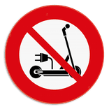 Parkeerverbod elektrische steps - SB250 - privéterrein