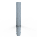 Rampaal Ø193mm staal verzinkt - 1200/1500/2000mm - met grondanker