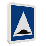 Panneau C27 – Surélévation de chaussée