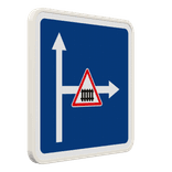 Panneau C24c – Conditions particulières de circulation sur une route ou une voie embranchée