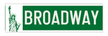 Straatnaambord New York - met Vrijheidsbeeld en eigen tekst