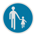 Panneau B22b – Chemin obligatoire pour piétons