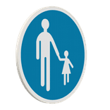 Panneau B22b – Chemin obligatoire pour piétons