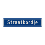 Straatnaambord 12 karakters 700x150 mm NEN 1772