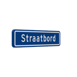 Straatnaambord 10 karakters 600x150 mm NEN 1772