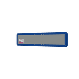 Straatnaambord 14 karakters 800x150 mm met pijl NEN 1772