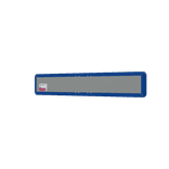 Straatnaambord 18 karakters 1000x150 mm met pijl NEN 1772