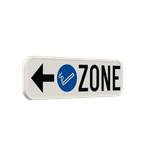 Panneau d'information - Flèche directionnelle - zone fumeur