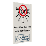Interdiction de fumer - Texte personnalisé - Logo personnalisé