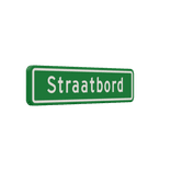 Straatnaambord groen 10 karakters 600x150mm