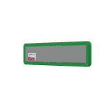 Straatnaambord groen 10 karakters 600x150mm