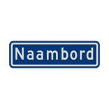 Straatnaambord 08 karakters 500x150 mm NEN 1772