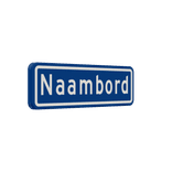 Straatnaambord 08 karakters 500x150 mm NEN 1772