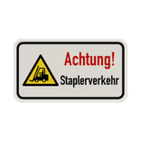 Schild Achtung Staplerverkehr - reflektierend