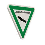 Verkehrsschild Landschaftsschutzgebiet, Piktogam Adler - reflektierend