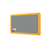 Straatnaambord geel 10 karakters 600x300 mm 2 regelig met pijl NEN 1772