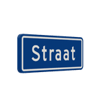 Straatnaambord 06 karakters 500x200 mm NEN 1772