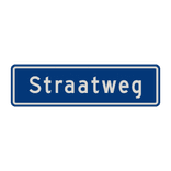 Straatnaambord 09 karakters 700x200 mm NEN 1772