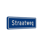 Straatnaambord 09 karakters 700x200 mm NEN 1772