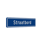 Straatnaambord 12 karakters 900x200 mm NEN 1772