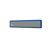 Straatnaambord 17 karakters 1180x200 mm NEN 1772