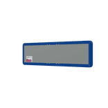 Straatnaambord 14 karakters 800x200 mm + ondertekst NEN 1772