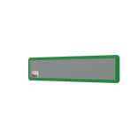 Straatnaambord groen met 18 karakters 1000x200 mm + ondertekst NEN 1772