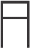 Fietsnietje staal vierkant - antracietgrijs - 750x1200mm