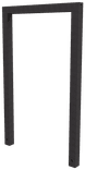 Fietsnietje staal vierkant - antracietgrijs - 750x1200mm
